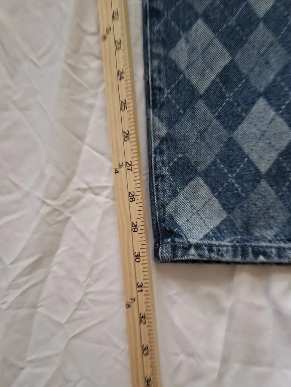 Brand New With Tags (NWT) PacSun Men's Diamond Print Straight Leg Jeans